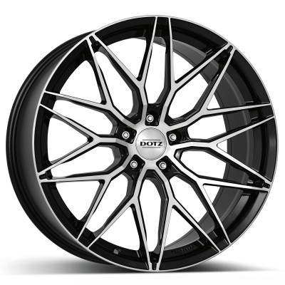 5x112 18x8 ET40 Dotz Suzuka dark fekete polír alufelni